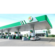 Prefabricated Petrol Station Canopy Steel Structure Fuel Station Roof Construction